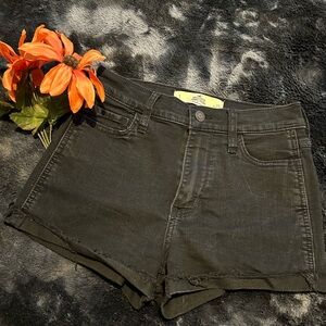 Hollister Black Jean Shorts Size 1